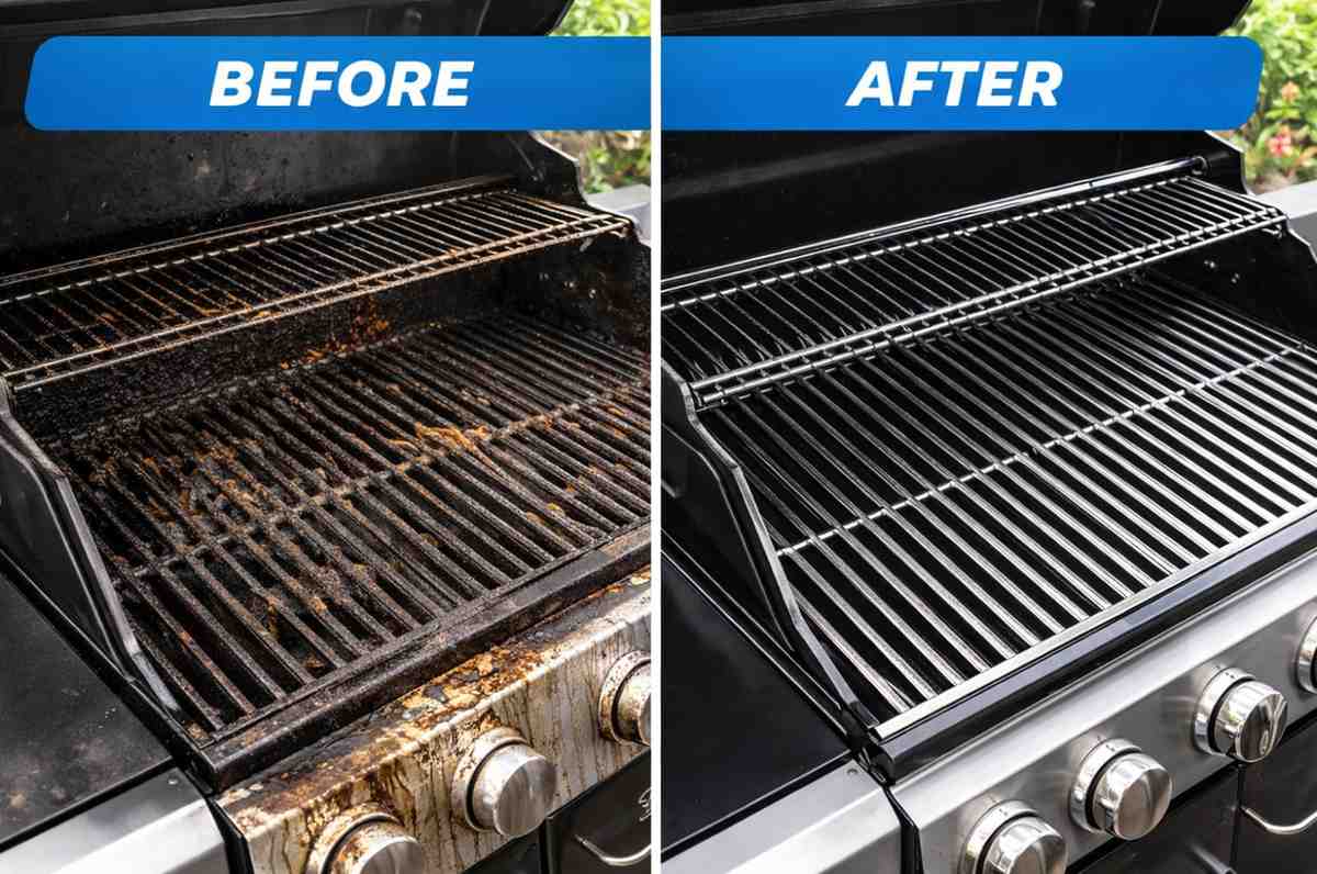 Oven cleaning result